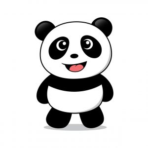 panda standing