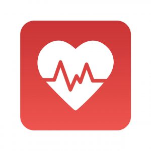 health heart with pulse