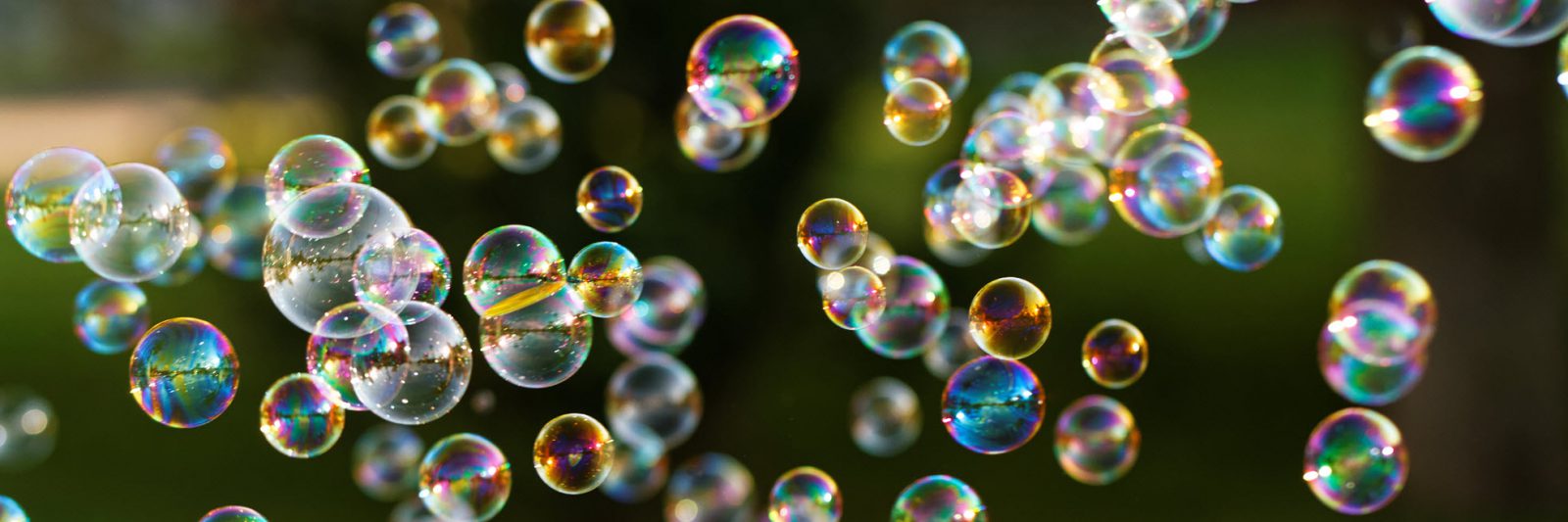 bubbles floating by